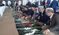 مراسم استانی " بیعت با شهیدان" در گلزار شهدا رشت برگزار شد